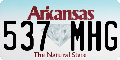 AR license plate 537MHG