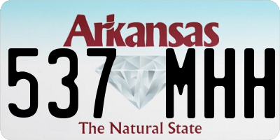 AR license plate 537MHH