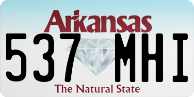 AR license plate 537MHI