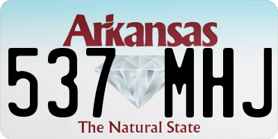 AR license plate 537MHJ