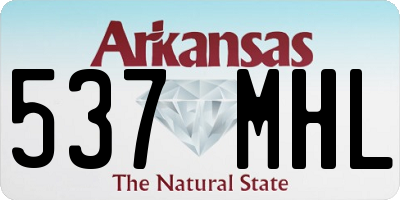 AR license plate 537MHL