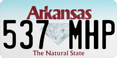 AR license plate 537MHP