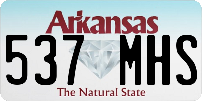AR license plate 537MHS