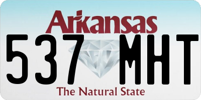 AR license plate 537MHT