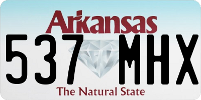 AR license plate 537MHX
