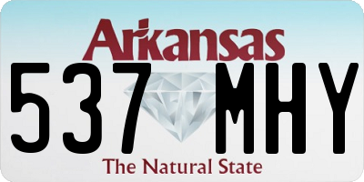 AR license plate 537MHY