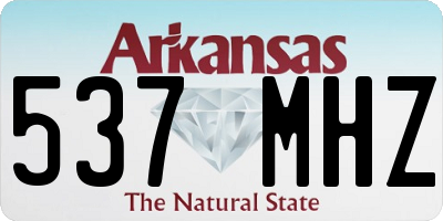 AR license plate 537MHZ