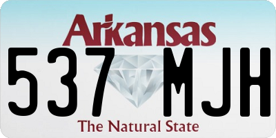 AR license plate 537MJH