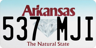 AR license plate 537MJI