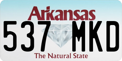 AR license plate 537MKD