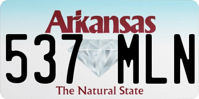 AR license plate 537MLN