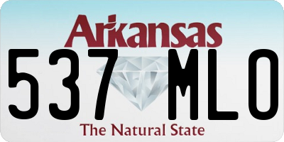 AR license plate 537MLO