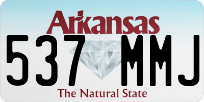AR license plate 537MMJ