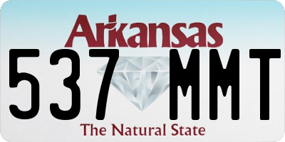 AR license plate 537MMT
