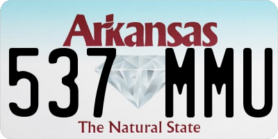 AR license plate 537MMU