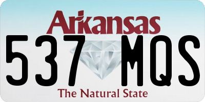 AR license plate 537MQS