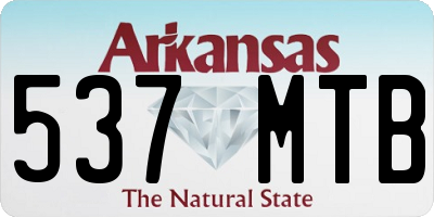 AR license plate 537MTB
