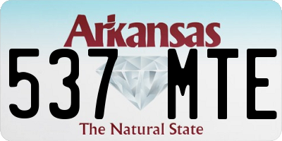 AR license plate 537MTE