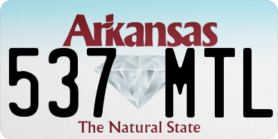 AR license plate 537MTL