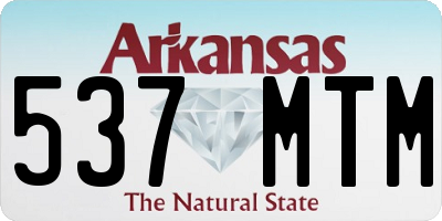 AR license plate 537MTM