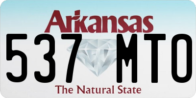AR license plate 537MTO