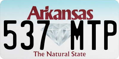 AR license plate 537MTP