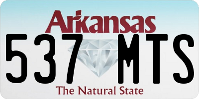 AR license plate 537MTS