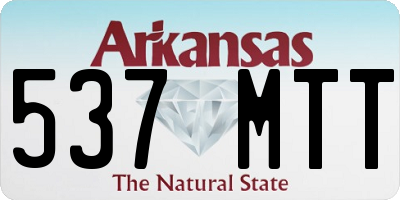 AR license plate 537MTT