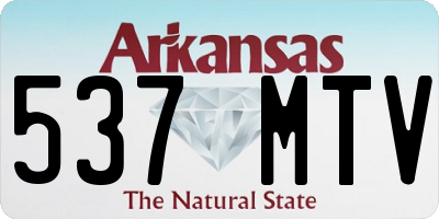 AR license plate 537MTV