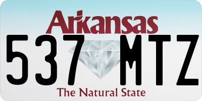 AR license plate 537MTZ