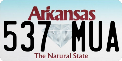 AR license plate 537MUA