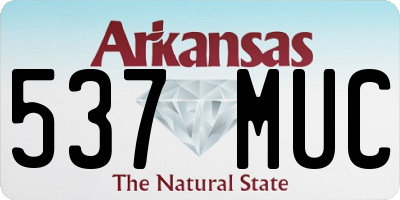 AR license plate 537MUC