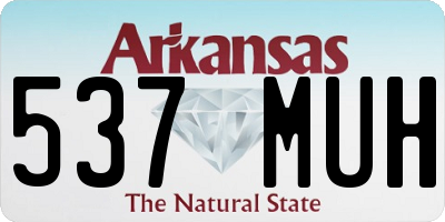 AR license plate 537MUH