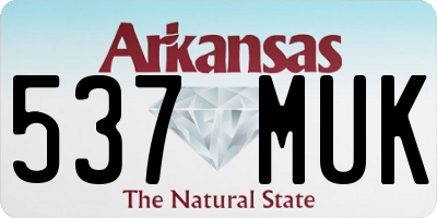 AR license plate 537MUK