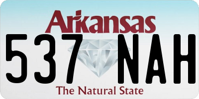 AR license plate 537NAH