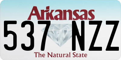 AR license plate 537NZZ