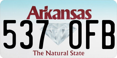 AR license plate 537OFB