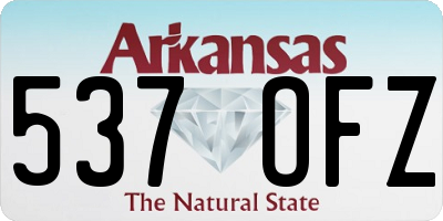 AR license plate 537OFZ
