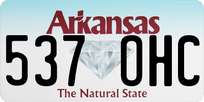 AR license plate 537OHC