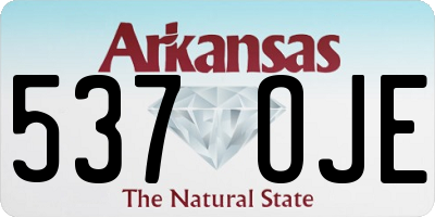 AR license plate 537OJE