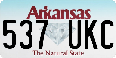 AR license plate 537UKC