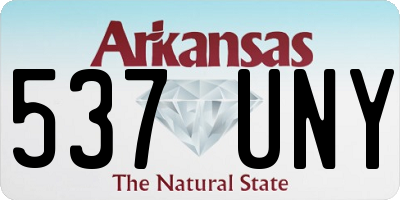 AR license plate 537UNY