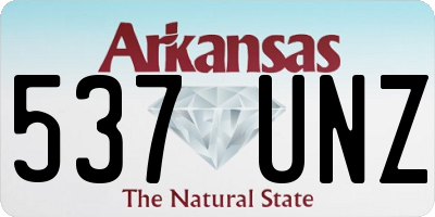 AR license plate 537UNZ