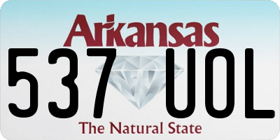 AR license plate 537UOL