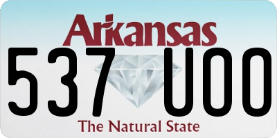 AR license plate 537UOO