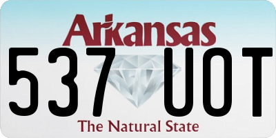 AR license plate 537UOT