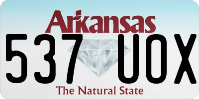 AR license plate 537UOX
