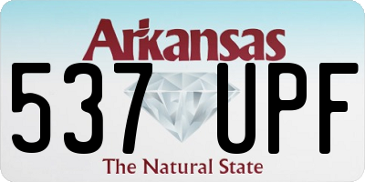 AR license plate 537UPF