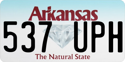 AR license plate 537UPH