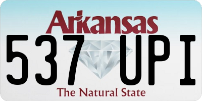 AR license plate 537UPI